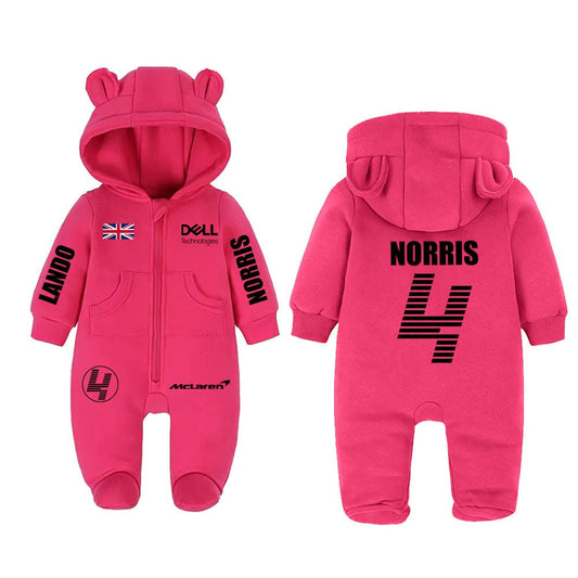 Lando Norris baby romper | F1 Baby Clothes | Kids Bodysuit | Christmas Gift