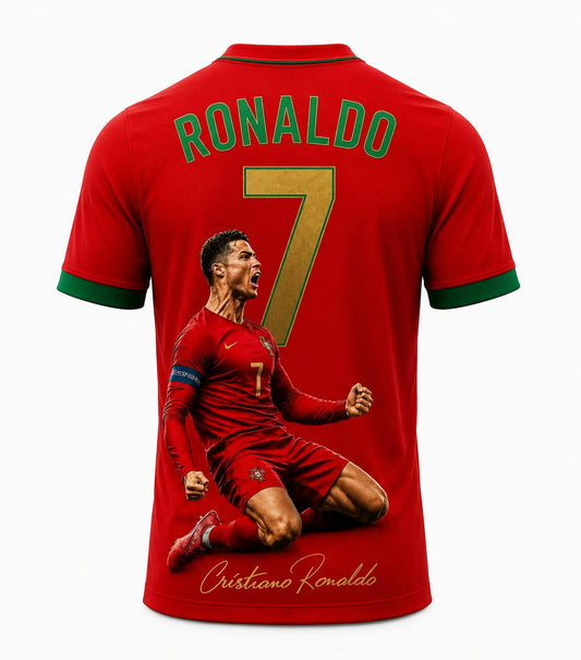 Christiano Ronaldo Shirt- CR7 Ronaldo Tee- Christiano Ronaldo Football Jersey