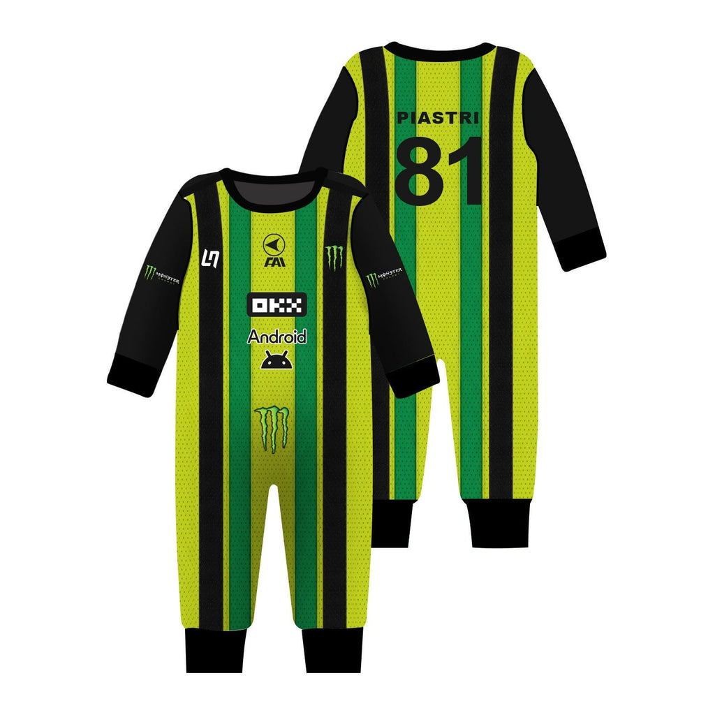Oscar Piastri Baby Bodysuit – Mini Racer #81, F1 Fan Gift