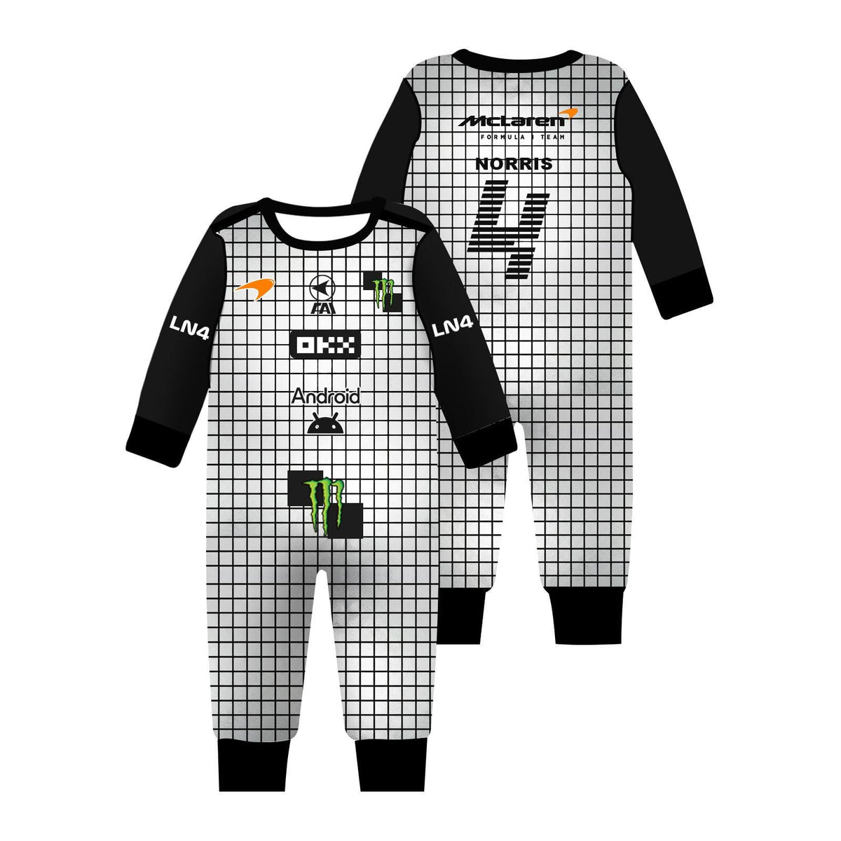 Lando Norris F1 Babysuit – McLaren Racing, LN4 Fan Gift