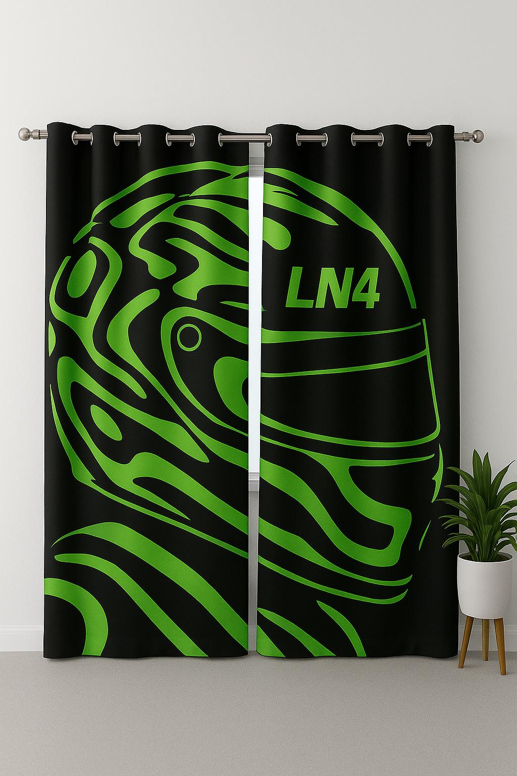 Lando Norris F1 Curtains – LN4 McLaren Inspired Window Drapes
