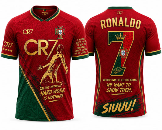 Christiano Ronaldo Shirt- CR7 Ronaldo Tee- Christiano Ronaldo Football Jersey