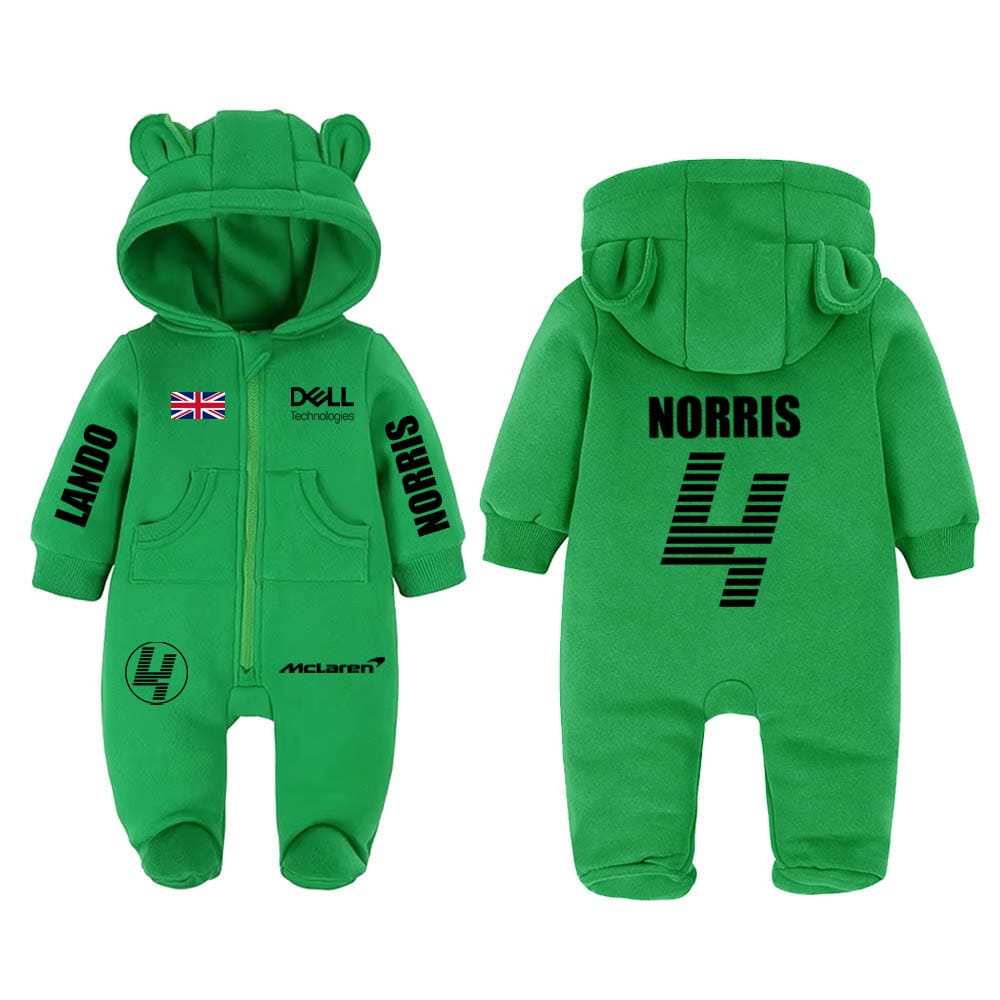 Lando Norris baby romper | F1 Baby Clothes | Kids Bodysuit | Christmas Gift