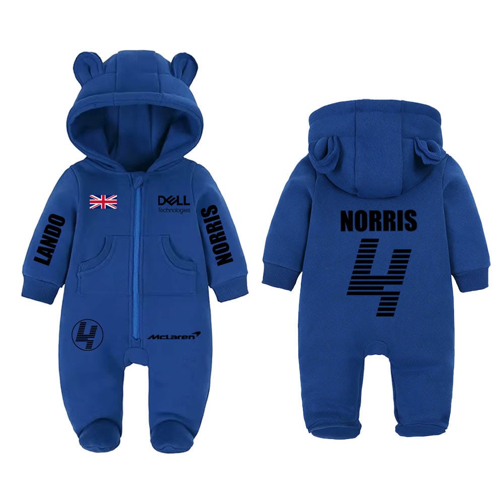 Lando Norris baby romper | F1 Baby Clothes | Kids Bodysuit | Christmas Gift
