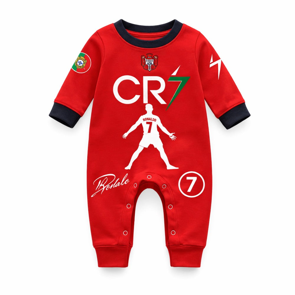 Cristiano Ronaldo Baby Romper- CR7 Baby Romper- Ronaldo 7 Bodysuit