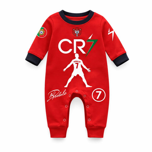 Cristiano Ronaldo Baby Romper- CR7 Baby Romper- Ronaldo 7 Bodysuit