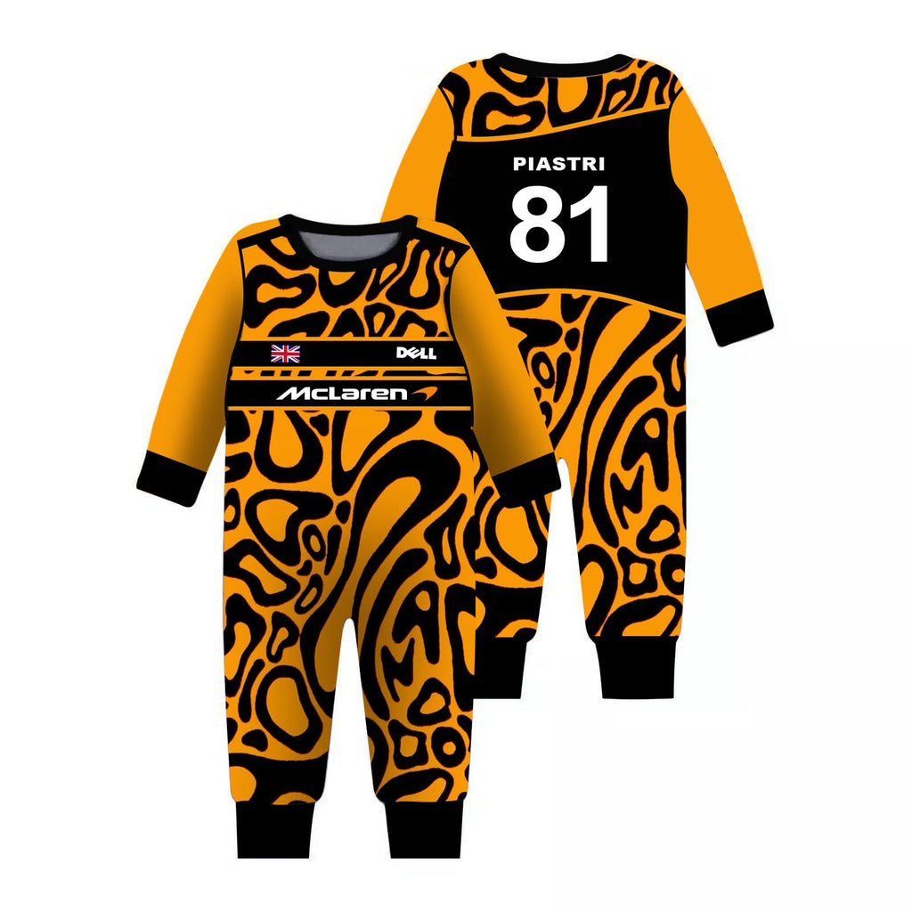 Oscar Piastri F1 Babysuit – McLaren Racing, Formula 1 Fan Gift