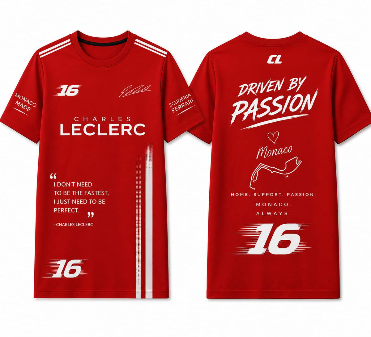 Charles Leclerc Shirt- F1 tshirt men women- Christmas, anniversay, Birthday Present