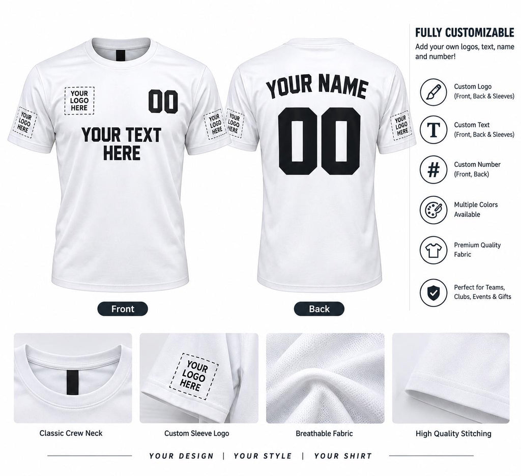 Customizable T-Shirt – Personalized Design, Logo, Text, Photo (Men, Women)