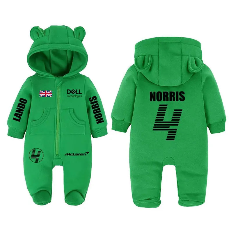 Lando Norris 4 Babysuit, Lando Norris Baby romper, ester gift ,Cotton baby suit, McLaren Baby Romper, Birthday gift babysuit, Christmas gift