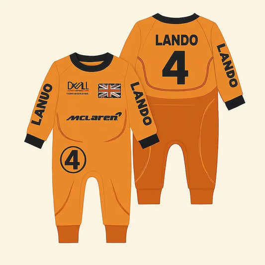 Lando Norris Babysuit, Lando Norris Baby romper, ester gift , ln4 baby suit, McLaren Baby Romper, Birthday gift babysuit, Christmas gift
