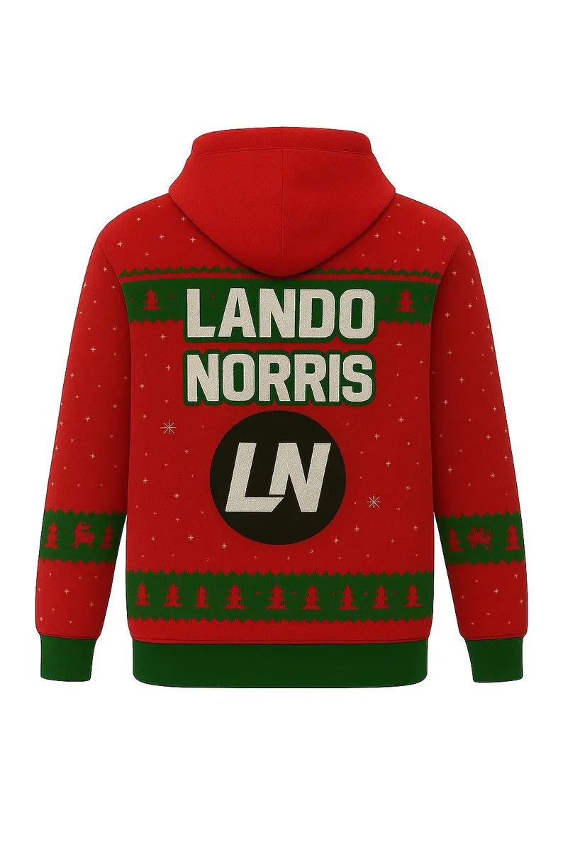 Lando Norris 4 Christmas jumper- Lando Norris Christmas Hoodie- Lando Norris Christmas jumper- formula 1 Christmas hoodie- Lando Norris Gift