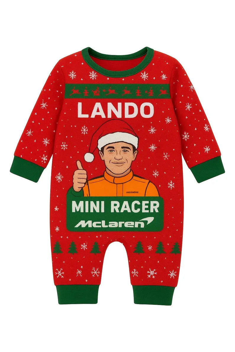 Lando Norris baby suit, formula 1 baby gift, mclaren baby romper, F1 Halloween gift, Christmas baby gift, f1 baby shower gift