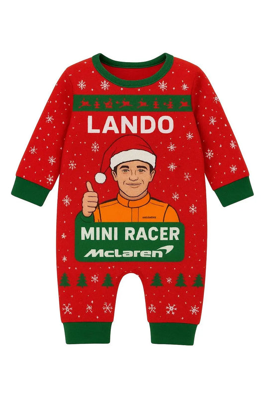 Lando Norris baby suit, formula 1 baby gift, mclaren baby romper, F1 Halloween gift, Christmas baby gift, f1 baby shower gift